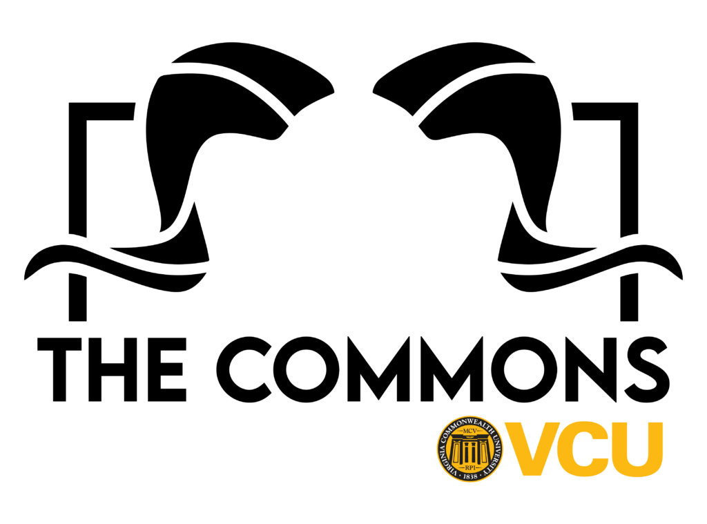 Ram horns logo, The commons, VCU and seal