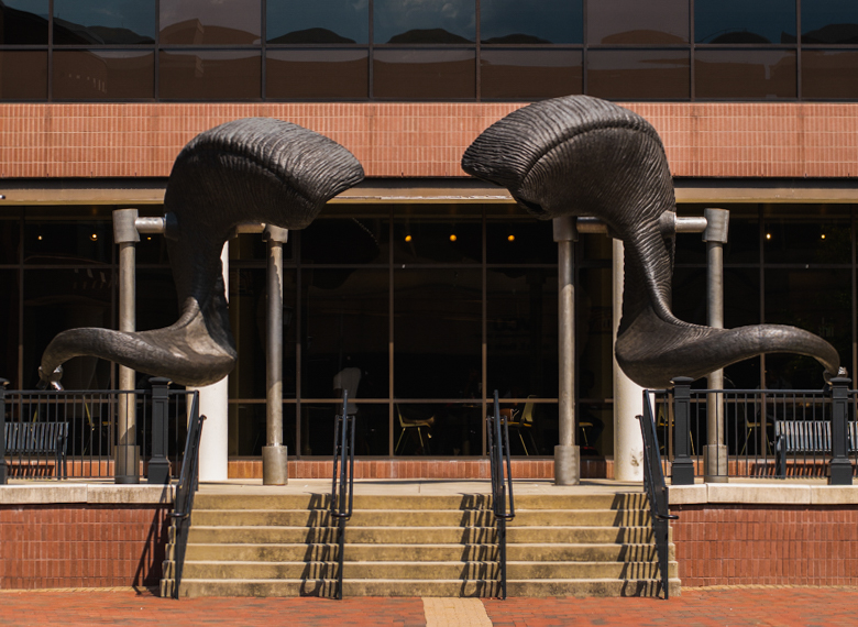 Ram Horns sculpture at VCU
